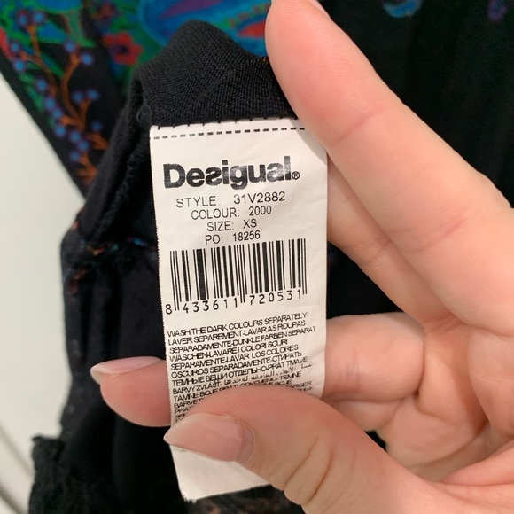 SOLD Desigual tricot floral print vintage dress - Picture 10 of 11